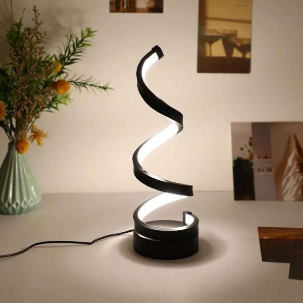 1PC Modern Simple Table Lamp Bedroom Bedside Desk Creative Art Decorative Table Lamp - Image 2