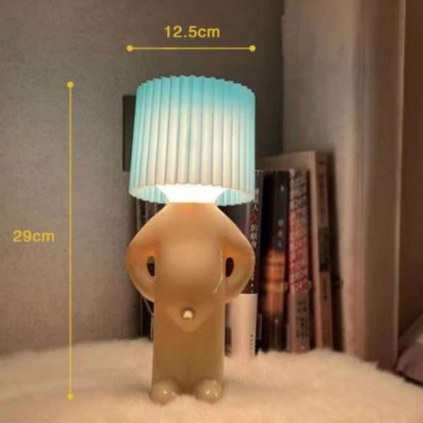 Claeted Naughty Boy Creative Table Lamp Unique LED Pleats Reading Lighting Bedroom Bedside Night Light Children's Gift - Image 6