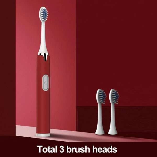 Electric Toothbrush AA Battery Sonic Teeth Brush IPX7 Waterproof Adult Automatic Teeth Whitening with 3 Replacement Brush Heads - Image 7