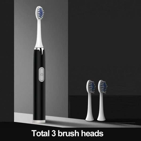 Electric Toothbrush AA Battery Sonic Teeth Brush IPX7 Waterproof Adult Automatic Teeth Whitening with 3 Replacement Brush Heads - Image 10