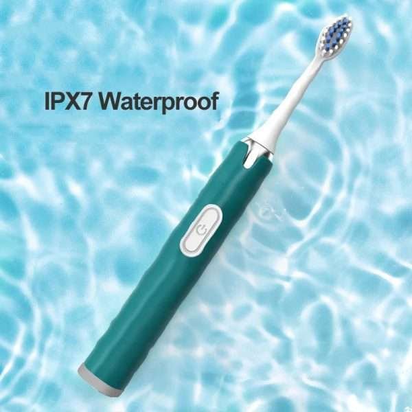 Electric Toothbrush AA Battery Sonic Teeth Brush IPX7 Waterproof Adult Automatic Teeth Whitening with 3 Replacement Brush Heads - Image 3