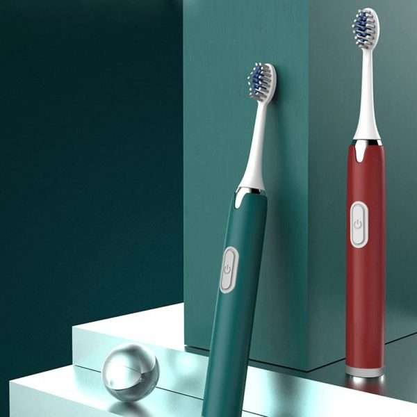 Electric Toothbrush AA Battery Sonic Teeth Brush IPX7 Waterproof Adult Automatic Teeth Whitening with 3 Replacement Brush Heads - Image 4