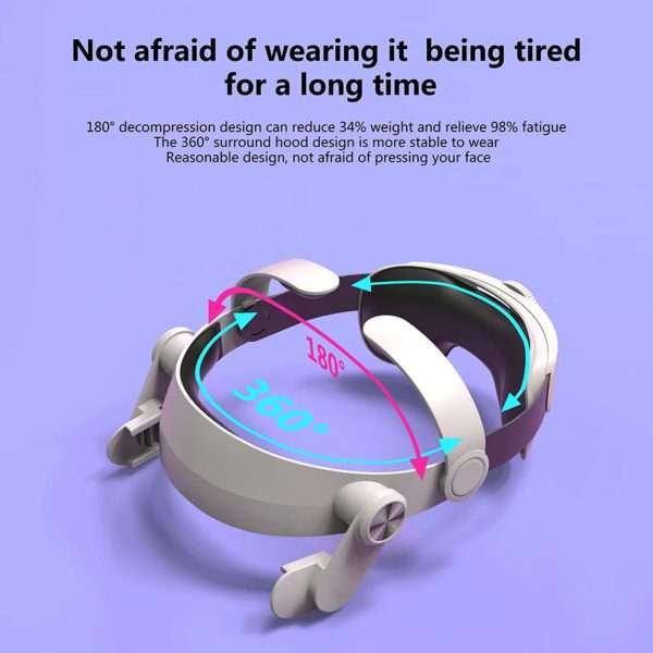 For Oculus Quest 2 Strap For Oculus Quest 2 VR Headset Strap Portable Adjustable For Quest2 Accessory VR Glass Headband - Image 4