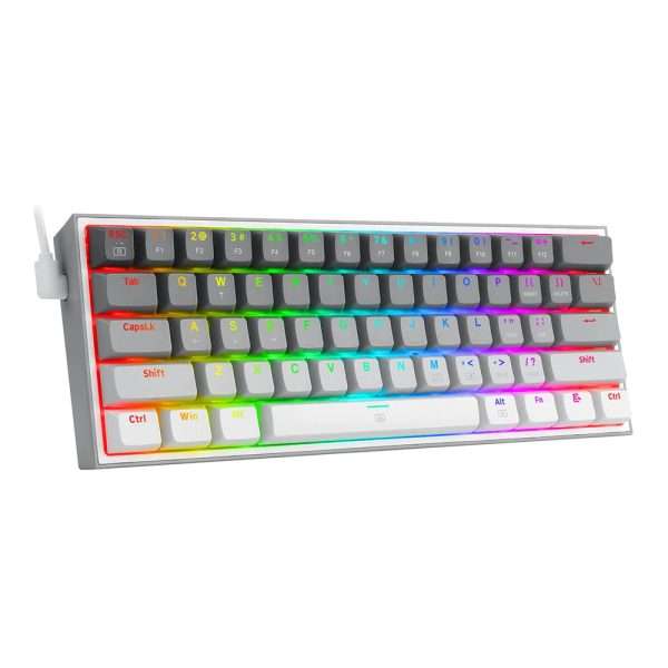 REDRAGON Fizz K617 RGB USB Mini Mechanical Gaming Wired Keyboard Red Switch 61 Key Gamer for Computer PC Laptop detachable cable - Image 14