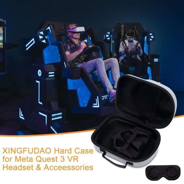 VR Accessories for Meta Quest 3 Elite Strap VR Headset Travel Carrying Case for Meta Quest 3 Hard Protective Travel Bag - Image 6