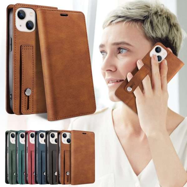 Wallet Leather Phone Case With Wallet Pocket and Ring Holder For IPhone - Image 4